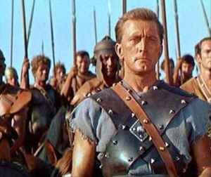 Kirk Douglas starred in the movie Spartacus