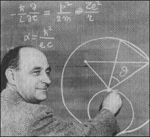 Enrico Fermi teaching a class