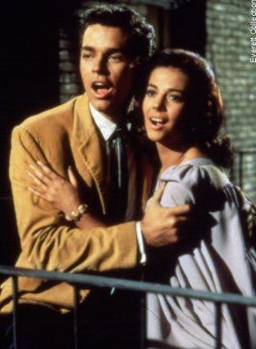 Tony and Maria in West Side Story